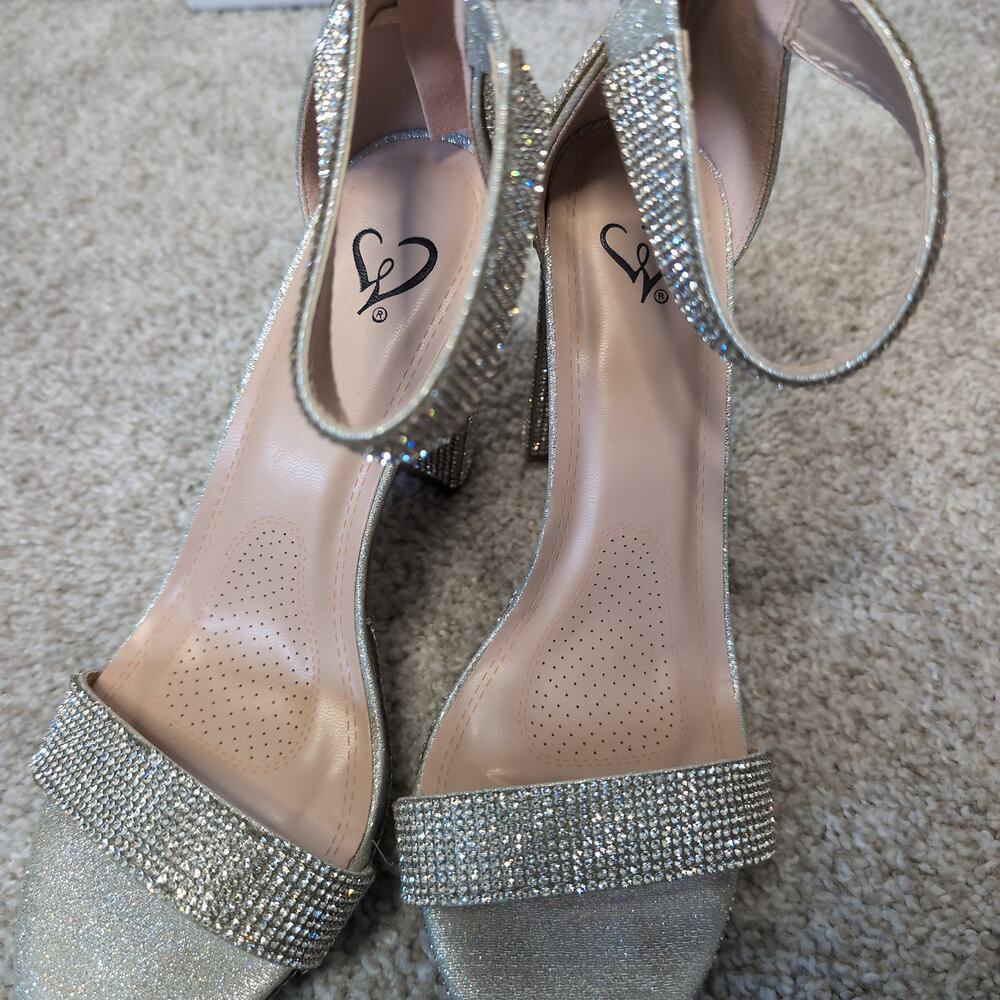 Sparkling Rhinestone Platform Heels Formal - Picture 2 of 5